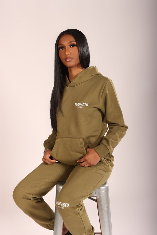 Women Olive Green Sweatpants